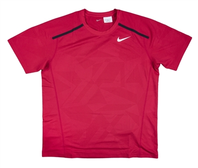 2012 Rafael Nadal Match Used French Open Nike Shirt - Tournament Champion (MEARS)